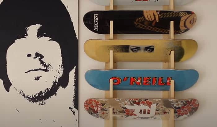 how to make a skateboard rack