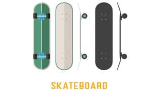 does a skateboard have a front and back