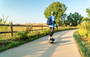 an-electric-skateboard-normally
