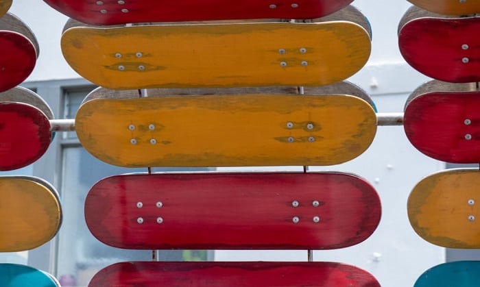 how to display skateboard decks