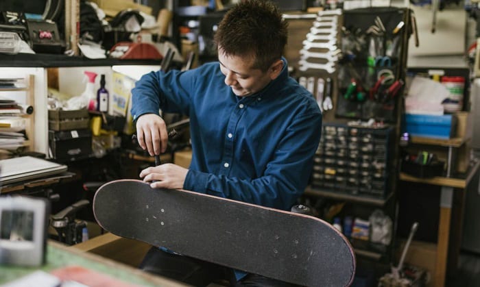 how to store a skateboard