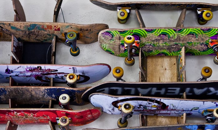 best skateboard rack