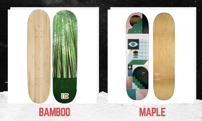 bamboo vs maple skateboard