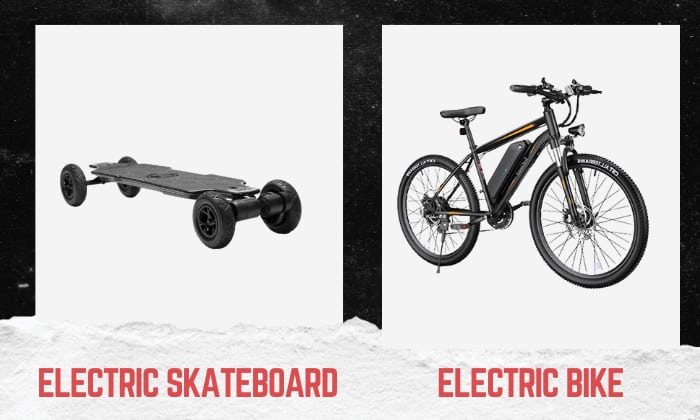 electric skateboard vs electric bike