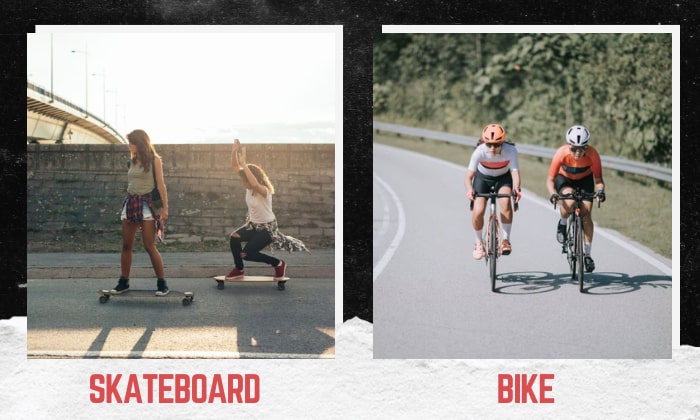 skateboard vs bike
